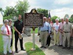 Group with the Historic Marker
