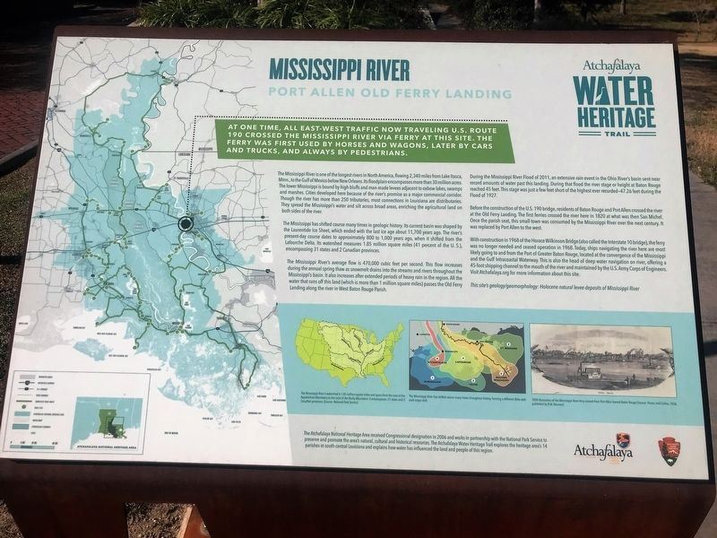 Mississippi River Marker